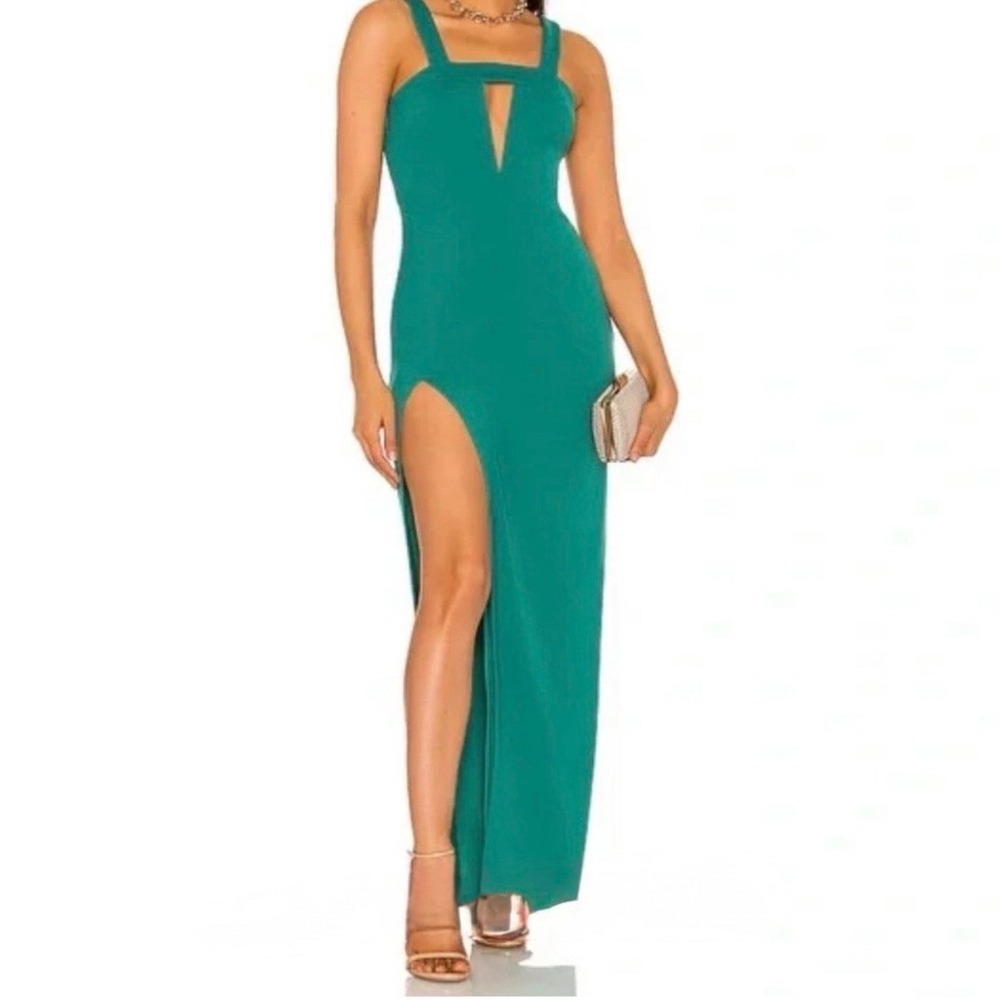 Katie May Take The Plunge Emerald Green Formal Gown Size XS